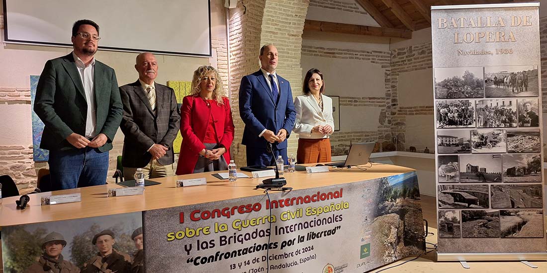 Un congreso analiza en Lopera la Guerra Civil española y el papel de las Brigadas Internacionales