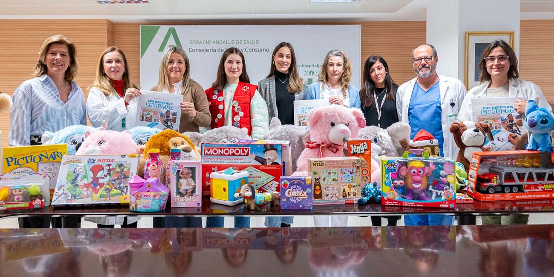 Cruz Roja dona juguetes educativos destinados a menores ingresados en el Hospital Materno-Infantil de Jaén