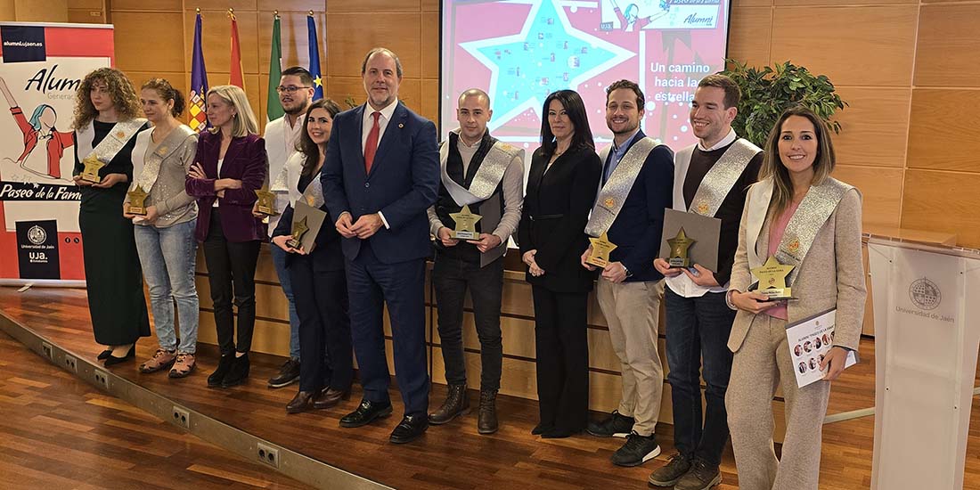 La Universidad de Jaén reconoce a sus egresados destacados dentro de la iniciativa ‘Paseo de la Fama UJA’ en la Gala Especial Programa Alumni 2024